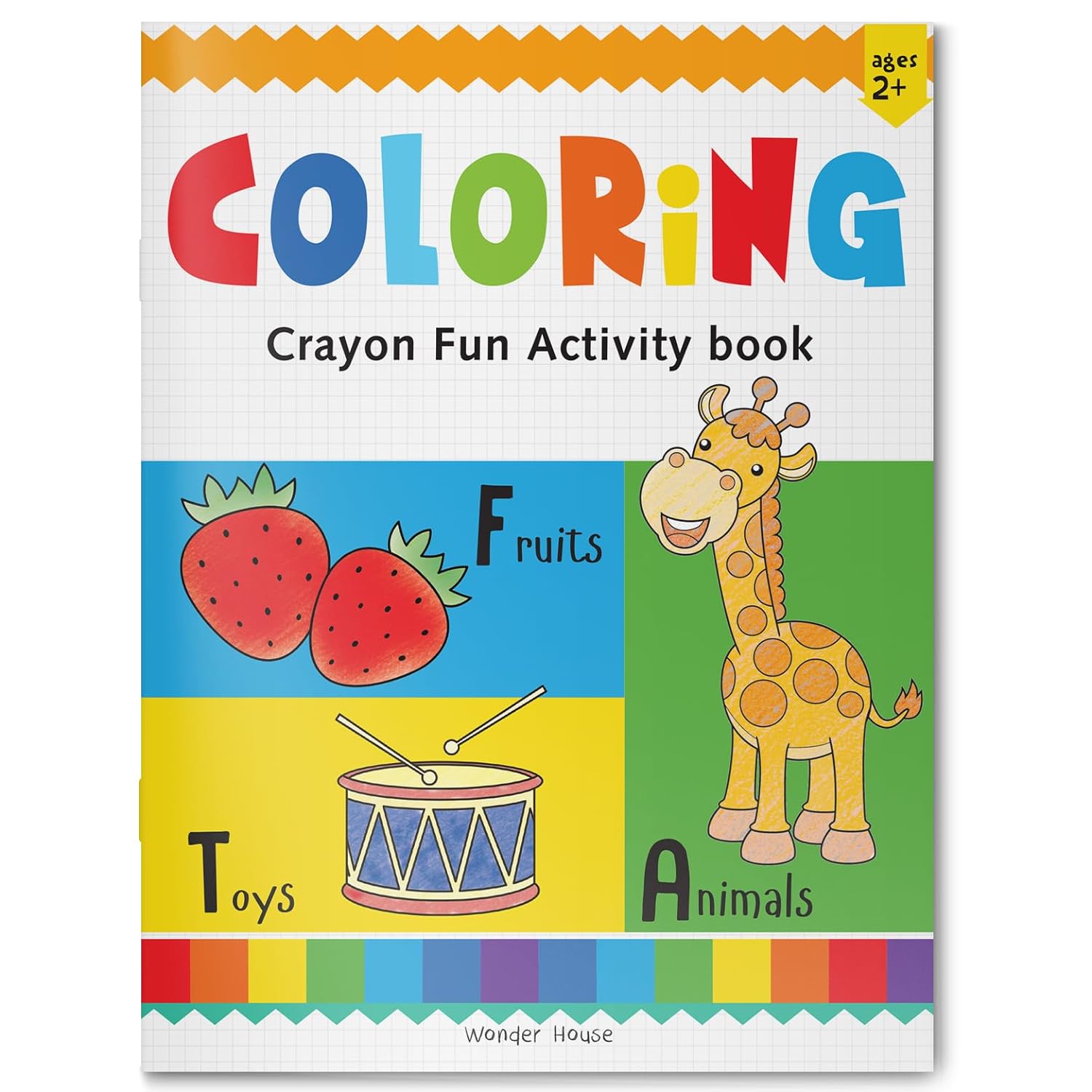 Coloring - Crayon Fun Activity Book For Age 2+