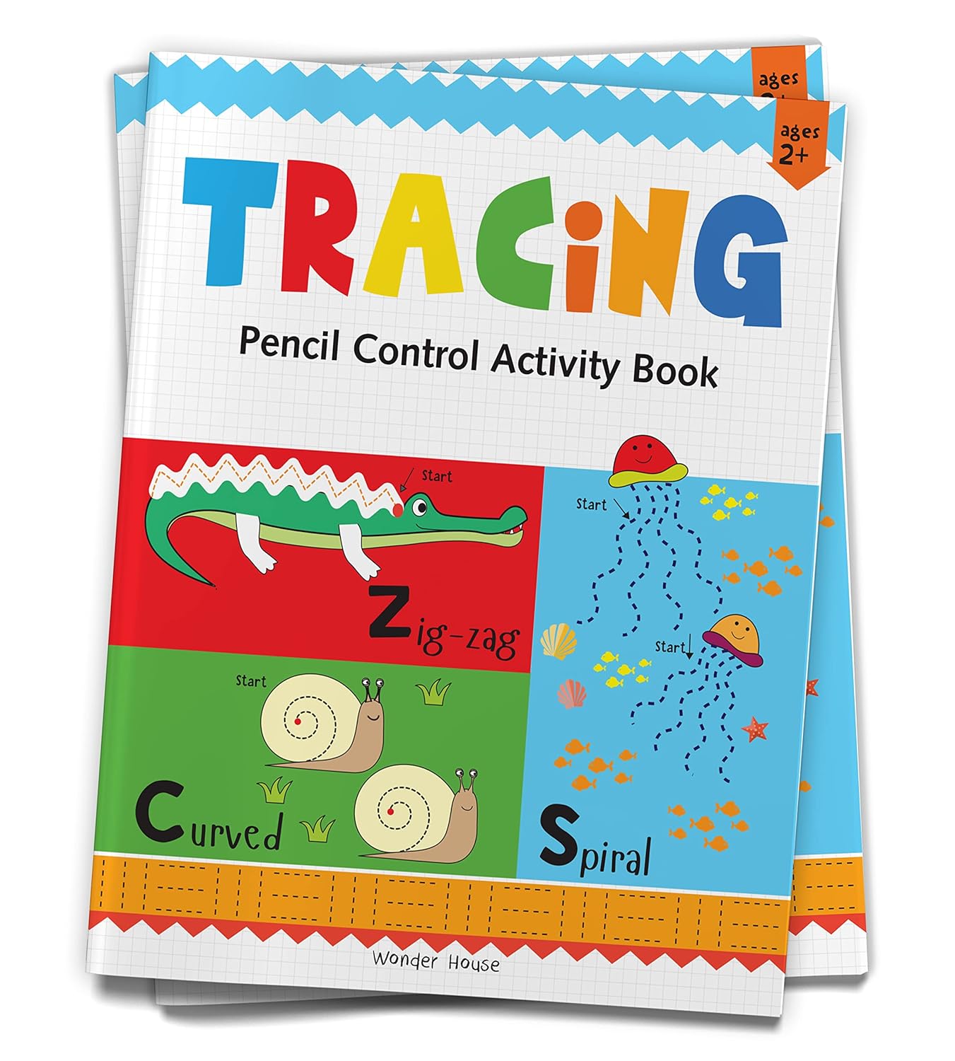 Tracing - Pencil Control Activity Book For Age 2+