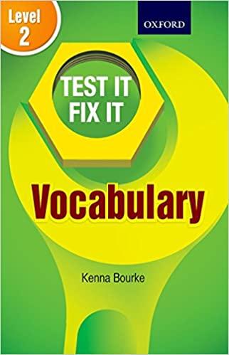 Test It Fix It -Vocabulary Level  2