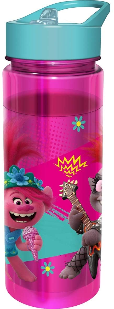 Trolls World Tour Tritan Water Bottle 650ml - Pink