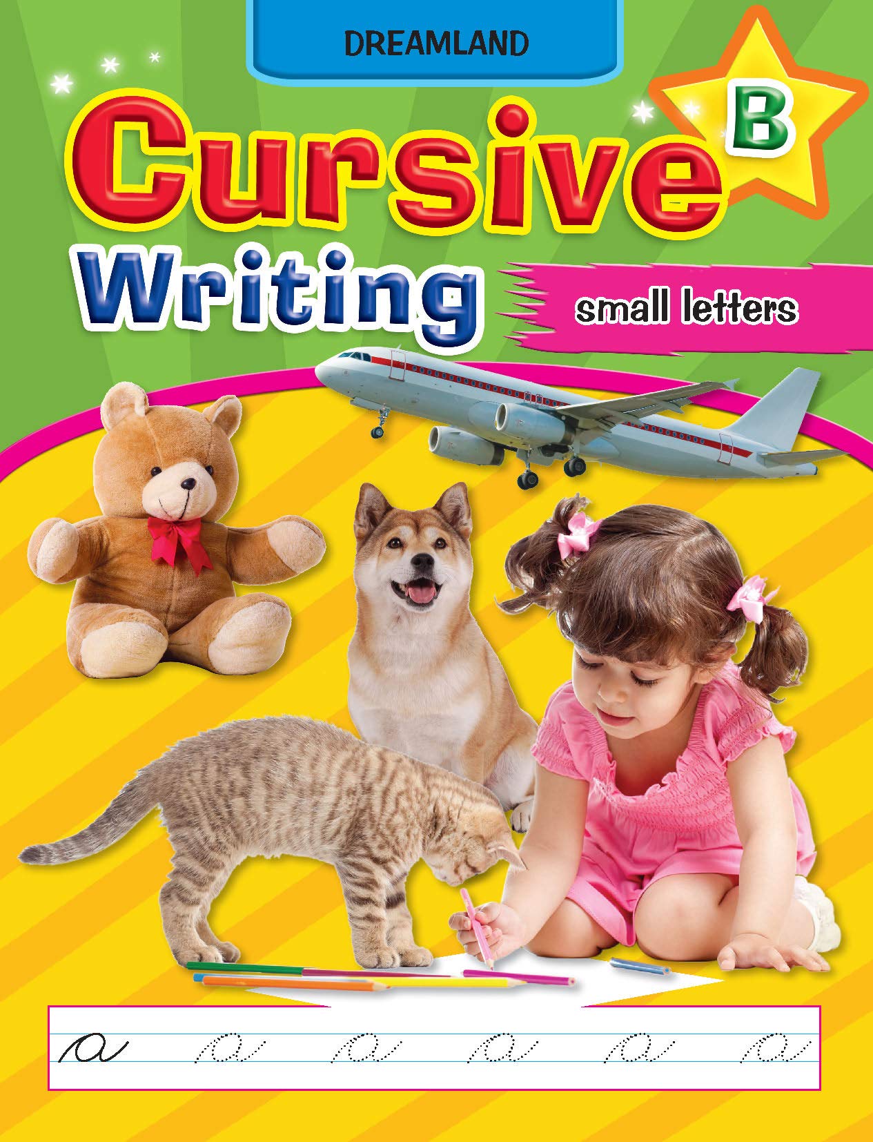 Small Letters Cursive Writing Book B for Children Age 3 - 5 years