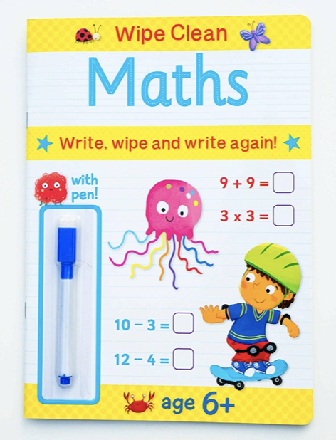 Mart　–　With　Pen　Clean　Maths　Book　Wipe　6+