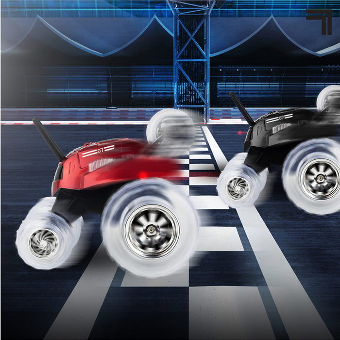 Sharper Image Toy Rc Monster Spinning Car Red