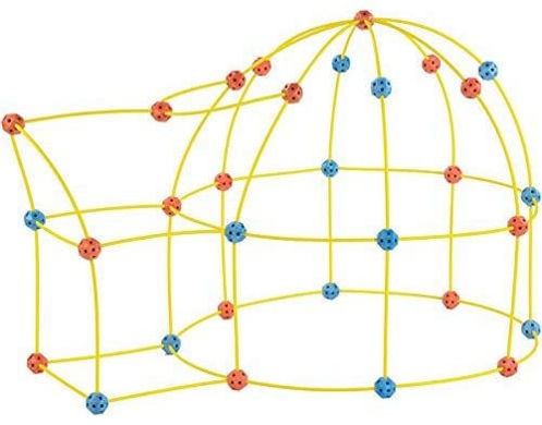 Toy Construction Fort 69 pcs