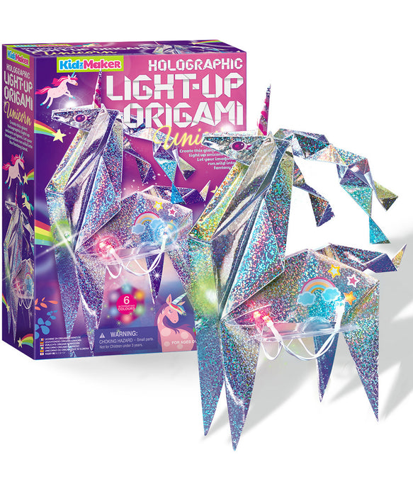 4M KidzMaker Light-Up Origami Unicorn