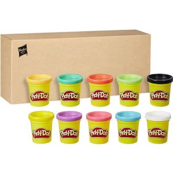 HASBRO - Play-Doh - Lot of 10 pots of modeling dough in different colors