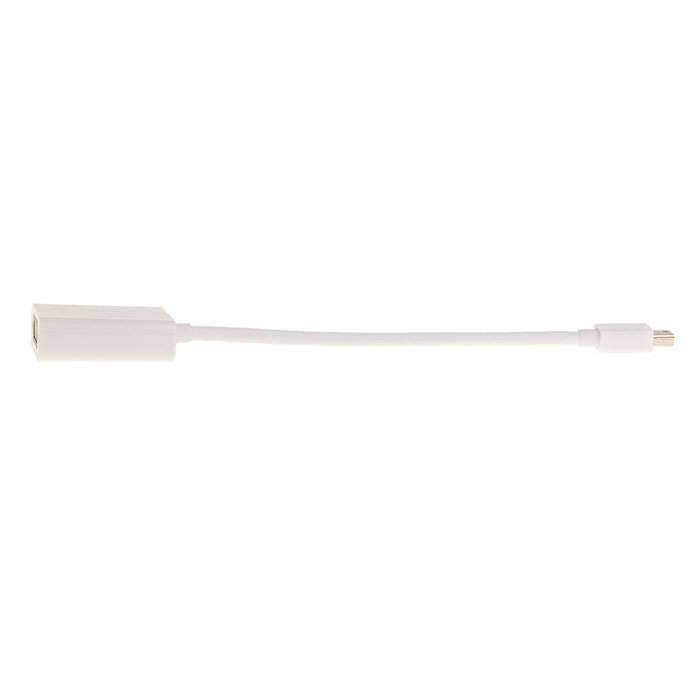 Mini DisplayPort to DVI Adapter Cable, Mini DisplayPort (MiniDP/mDP) Male to DVI Female, Only Works from DisplayPort to DVI, 6 inch
