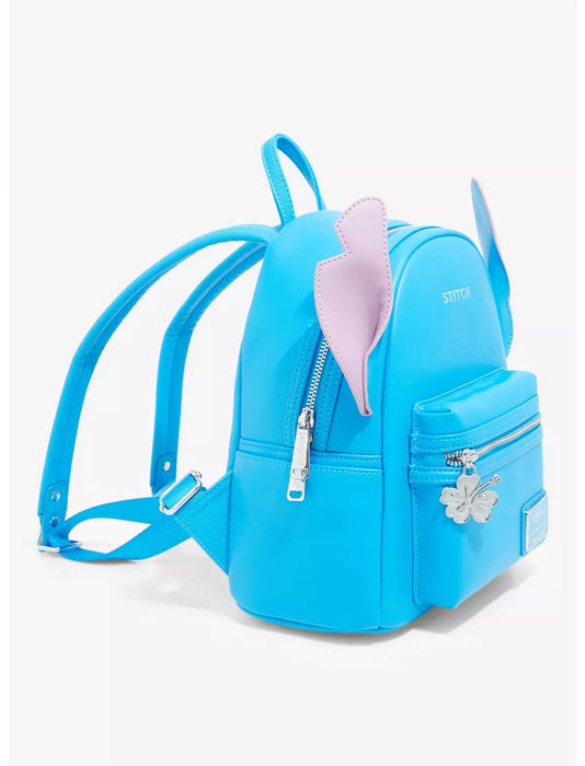 Loungefly! Leather: Disney Stitch Minimalist Mini Backpack