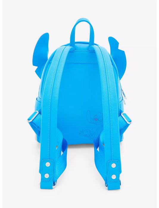 Loungefly! Leather: Disney Stitch Minimalist Mini Backpack