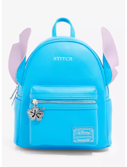 Loungefly! Leather: Disney Stitch Minimalist Mini Backpack