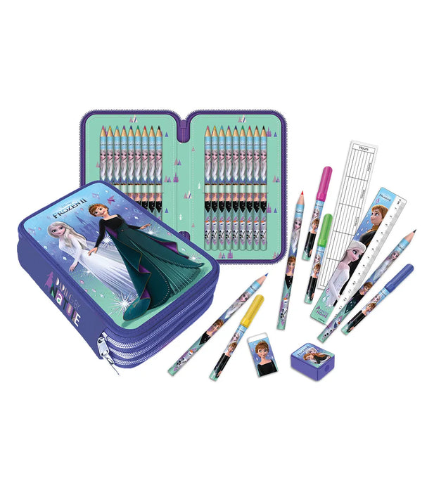 Frozen 3 Zippers Pencil Case