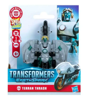 Transformers Earthspark Smash to Change Terran Thrash 4" Action Figure