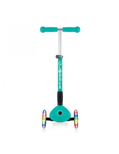 Globber - Junior Foldable Lights Scooter - Emerald Green