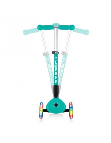 Globber - Junior Foldable Lights Scooter - Emerald Green