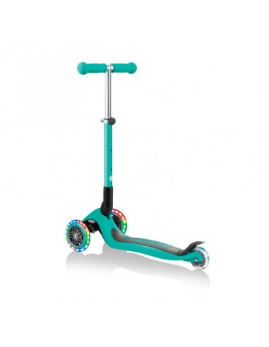 Globber - Junior Foldable Lights Scooter - Emerald Green