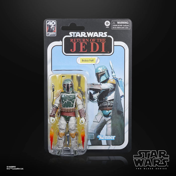 Star Wars Hasbro The Black Series, Boba Fett, 15 cm Figure, Return of the Jedi, 40th Birthday, Multi-Colour
