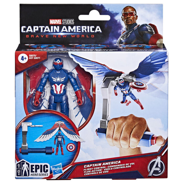 Hasbro Marvel Avengers Epic Hero Series Captain America (Sam Wilson) 4-Inch Action Figure