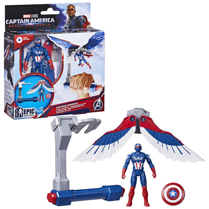 Hasbro Marvel Avengers Epic Hero Series Captain America (Sam Wilson) 4-Inch Action Figure