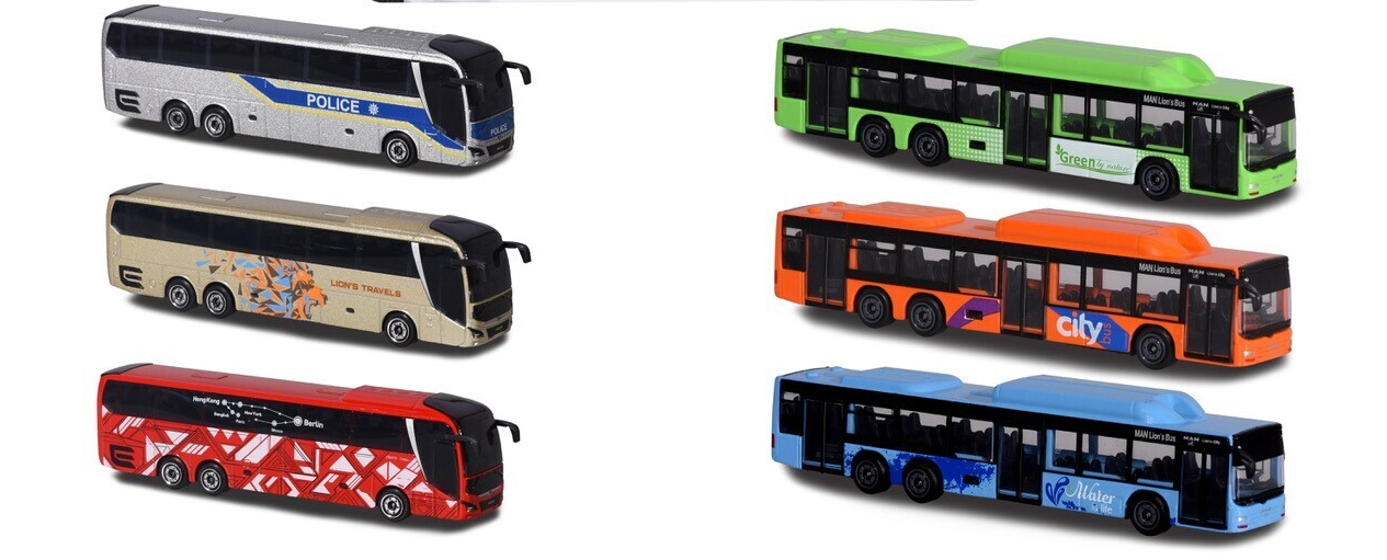 Majorette MAN Bus Vehicle Assorted