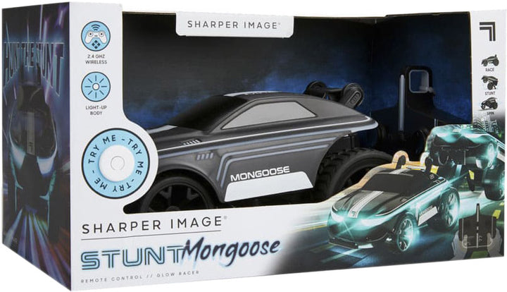 Sharper Image Stunt Mongoose LED Radio Controlled Car (4894088061406)