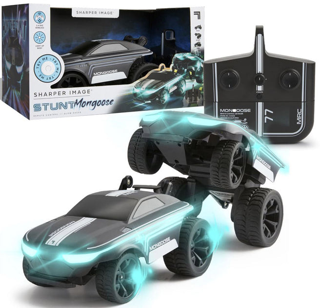 Sharper Image Stunt Mongoose LED Radio Controlled Car (4894088061406)