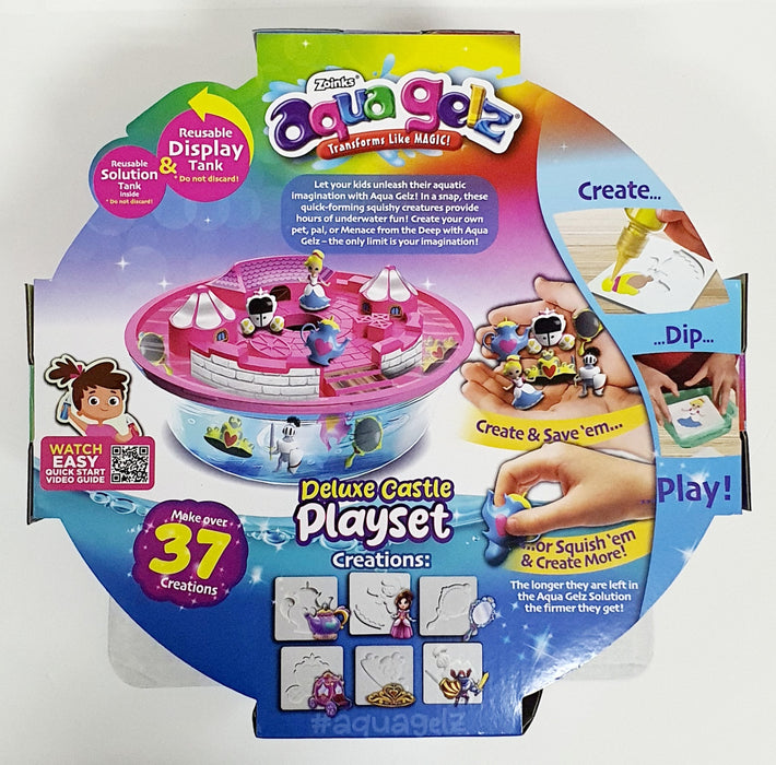 AQUA GELZ DELUXE CASTLE  PLAYSET PINK