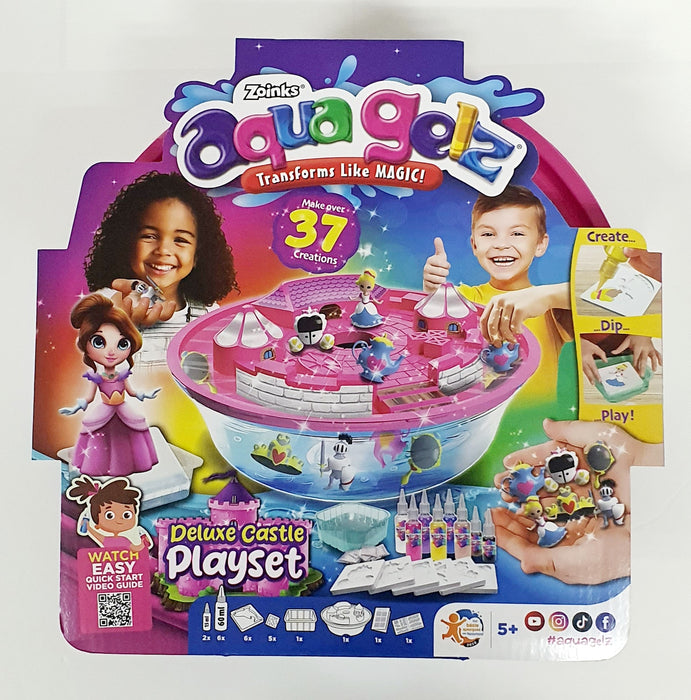 AQUA GELZ DELUXE CASTLE  PLAYSET PINK