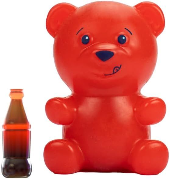Gummymals Rubbery Squeezable Gummy Bear Shape Red