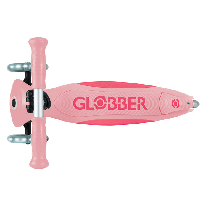 Globber - Primo Foldable Plus Lights - Tbar Purple/Pastel Pink