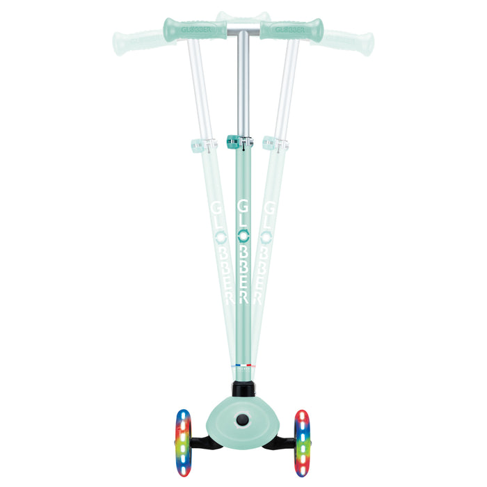 Globber Primo Plus Lights Scooter - Emerald Green/Mint