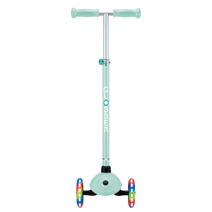 Globber Primo Plus Lights Scooter - Emerald Green/Mint