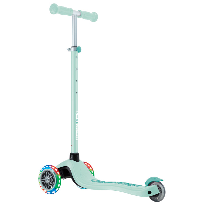 Globber Primo Plus Lights Scooter - Emerald Green/Mint