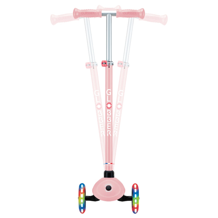 Globber Primo Plus Lights Scooter - Purple/Pastel Pink