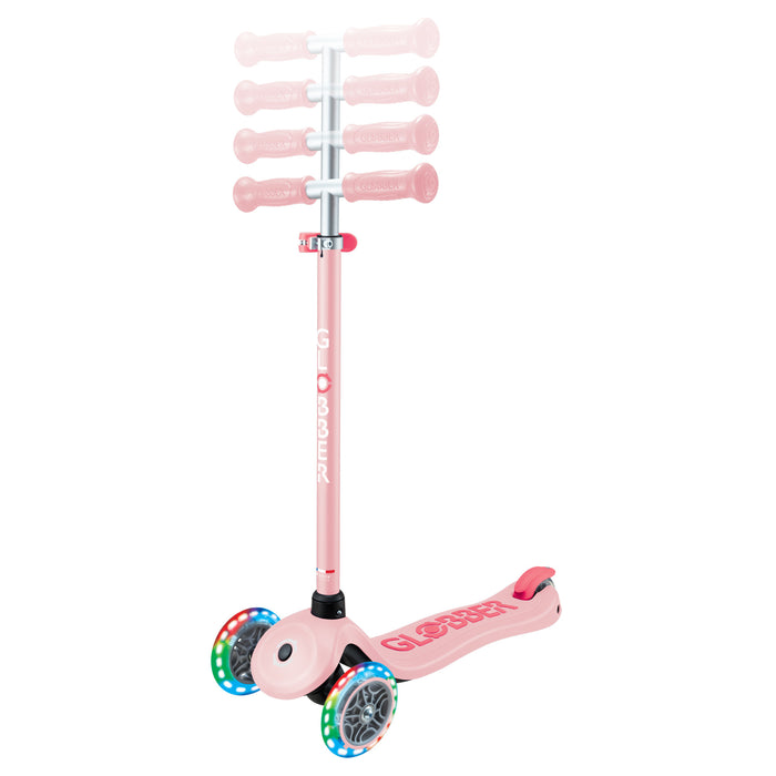 Globber Primo Plus Lights Scooter - Purple/Pastel Pink