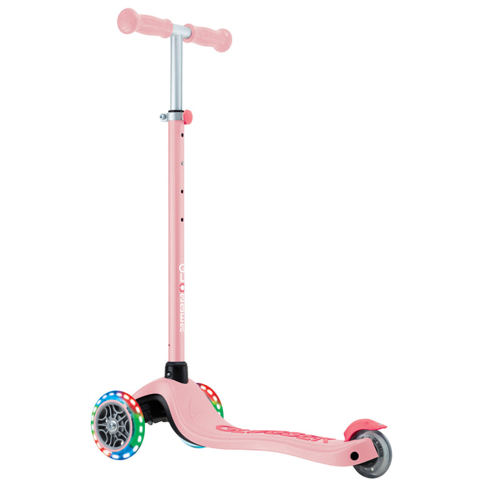 Globber Primo Plus Lights Scooter - Purple/Pastel Pink