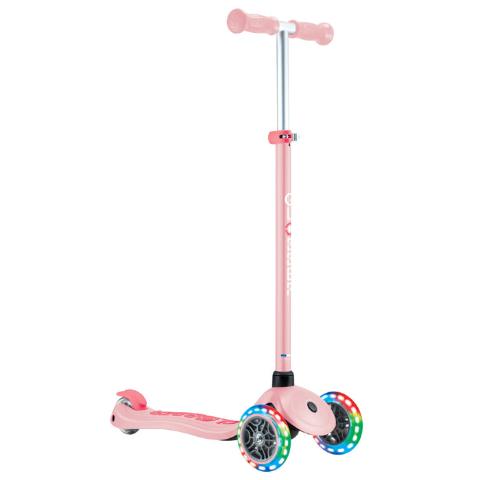 Globber Primo Plus Lights Scooter - Purple/Pastel Pink