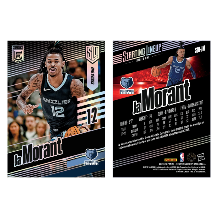 NBA Basketball - Ja Morant Memphis Grizzlies Starting Lineup 6” Scale Action Figure (Series 1)