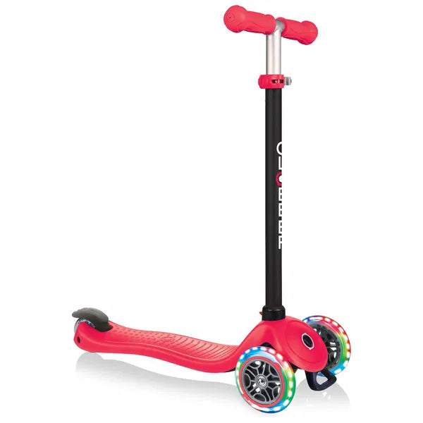 Globber Scooter - Go•Up Sporty Lights with stabilizer and sticker - New Red