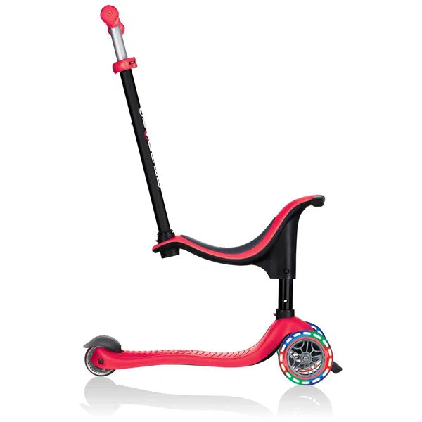 Globber Scooter - Go•Up Sporty Lights with stabilizer and sticker - New Red