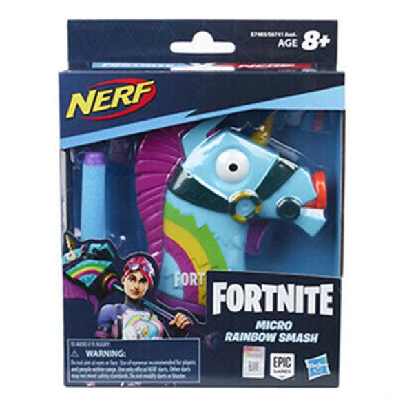 Hasbro Nerf Fortnite MicroShots Rainbow Smash Blaster