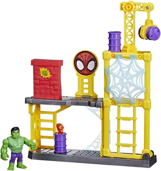 Hasbro Marvel Spidey and His Amazing Friends Hulk’s Smash Yard Playset