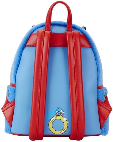 Loungefly! Leather: Sega Sonic The Hedgehog Classic Cosplay Mini Backpack