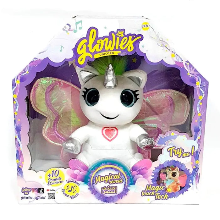 Glowies Magic Touch Soft Sleeping Companion (Light & Sound) - Unicorn Toy