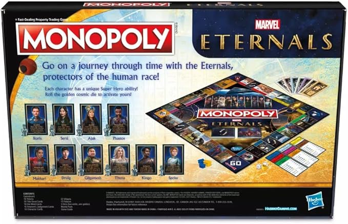 Hasbro Gaming Monopoly: Marvel Studios' Eternals Edition