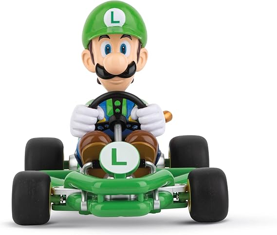 Carrera RC I 2.4GHz Mario Kart Pipe Kart I Luigi RC Vehicle I Official Licensed I Authentic Design I For Nintendo Fans I Remote Control Car