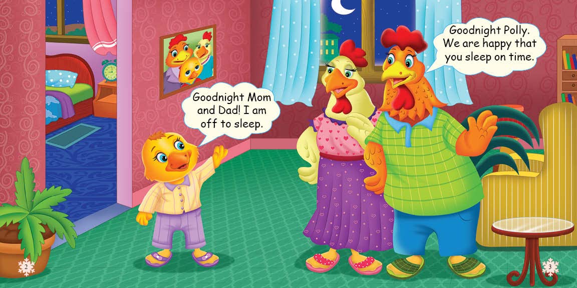 Young Learner's Healthy Habits Polly Sleeps on Time