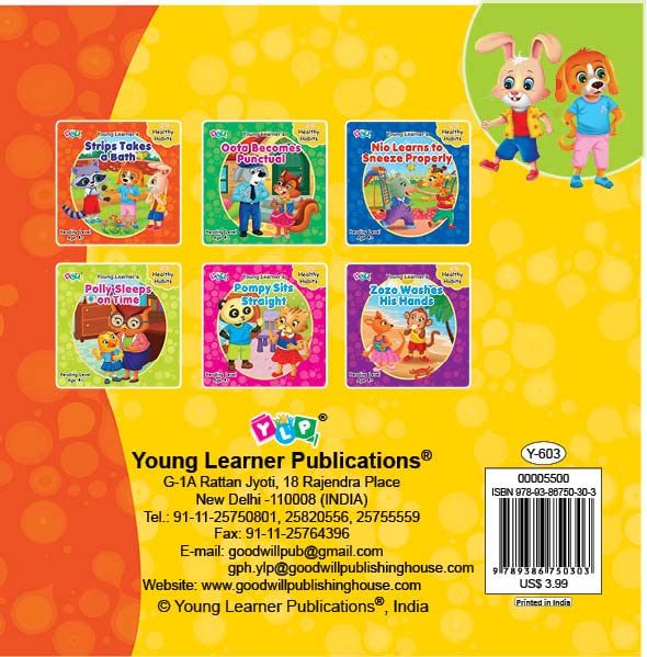 Young Learner's Healthy Habits Strips Takes a Bath