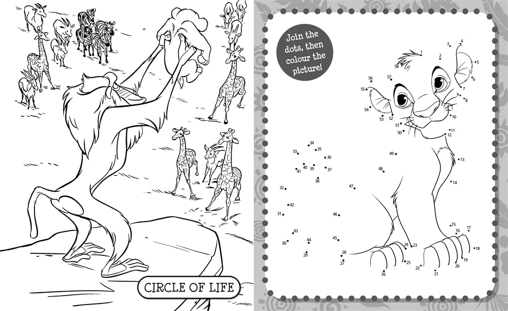 Disney The Lion King 5 in 1 Colouring Book