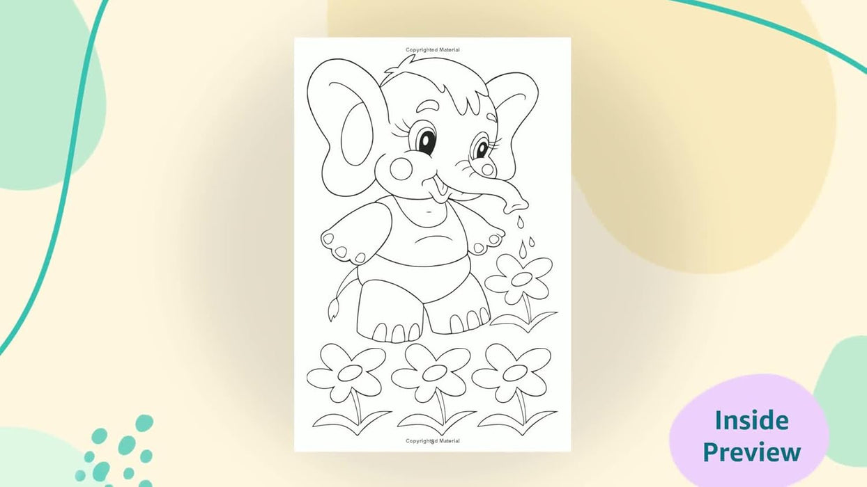 Jumbo Cartoon Colouring Book - 1