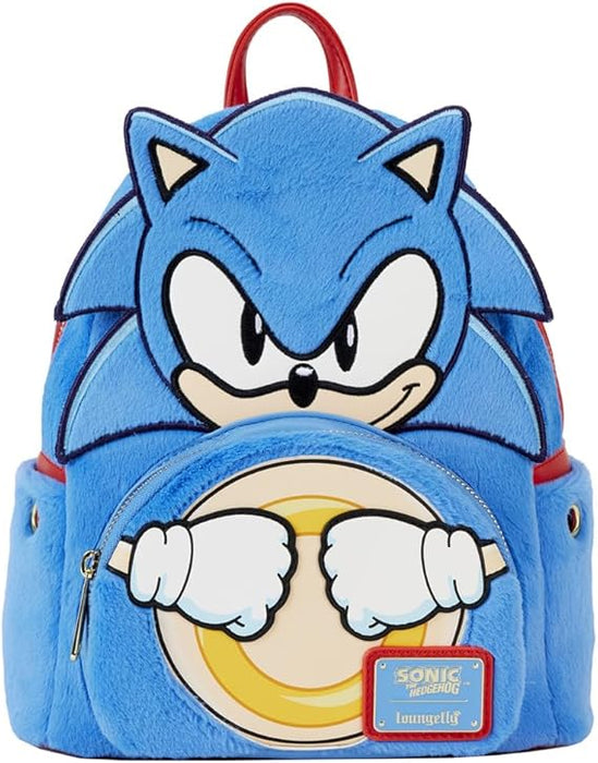 Loungefly! Leather: Sega Sonic The Hedgehog Classic Cosplay Mini Backpack